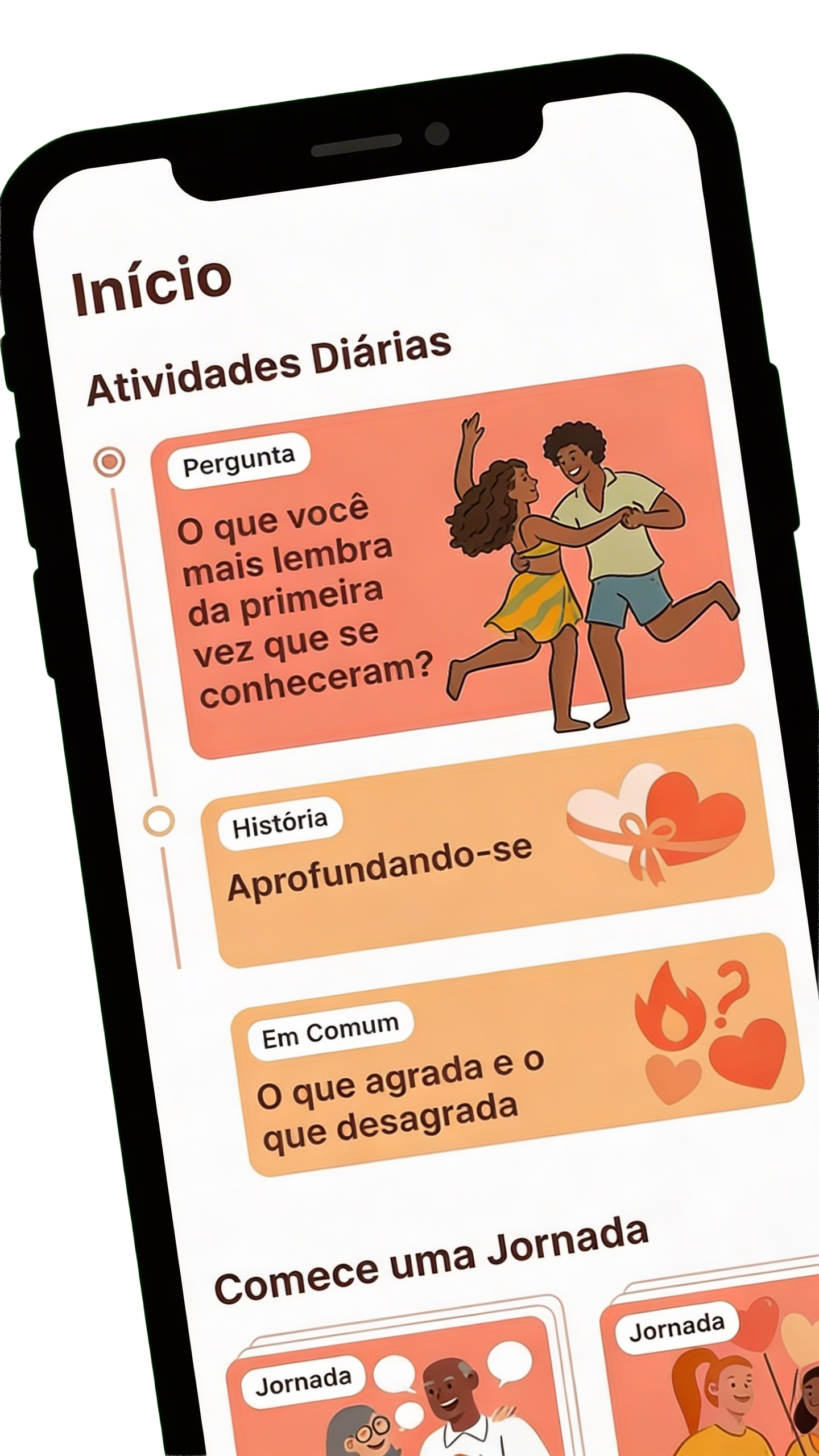 Alma app — Início e atividades